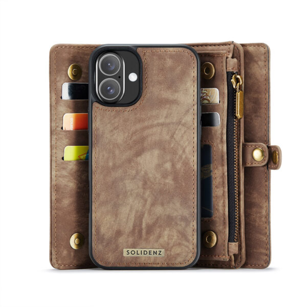 Solidenz Urban Wallet iPhone 17 hoesje - Bruin - Afbeelding 5