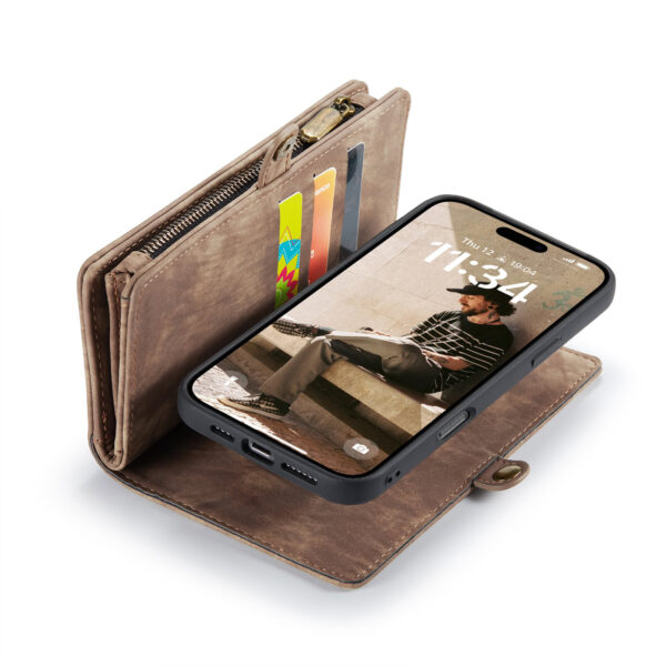 Solidenz Urban Wallet iPhone 17 hoesje - Bruin - Afbeelding 8