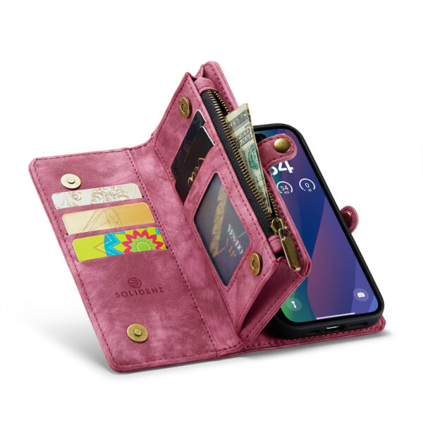 Solidenz Urban Wallet iPhone 17 hoesje - Rood - Afbeelding 4