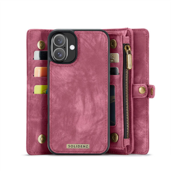 Solidenz Urban Wallet iPhone 17 hoesje - Rood - Afbeelding 5
