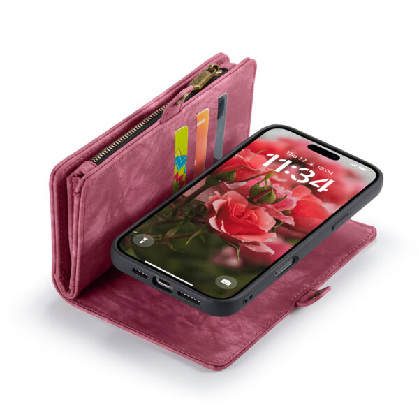 Solidenz Urban Wallet iPhone 17 hoesje - Rood - Afbeelding 8