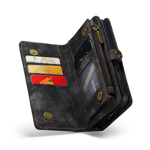 Solidenz Urban Wallet iPhone 17 hoesje - Zwart - Afbeelding 3