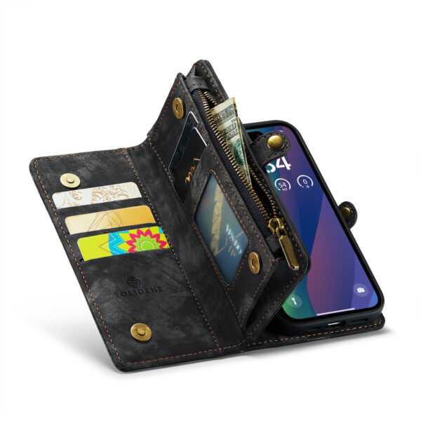 Solidenz Urban Wallet iPhone 17 hoesje - Zwart - Afbeelding 4