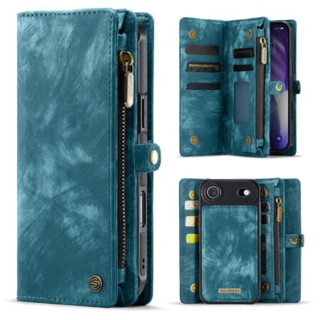 Solidenz Urban Wallet iPhone Air hoesje – Blauw