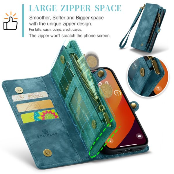 Solidenz Urban Wallet iPhone Air hoesje - Blauw - Afbeelding 10