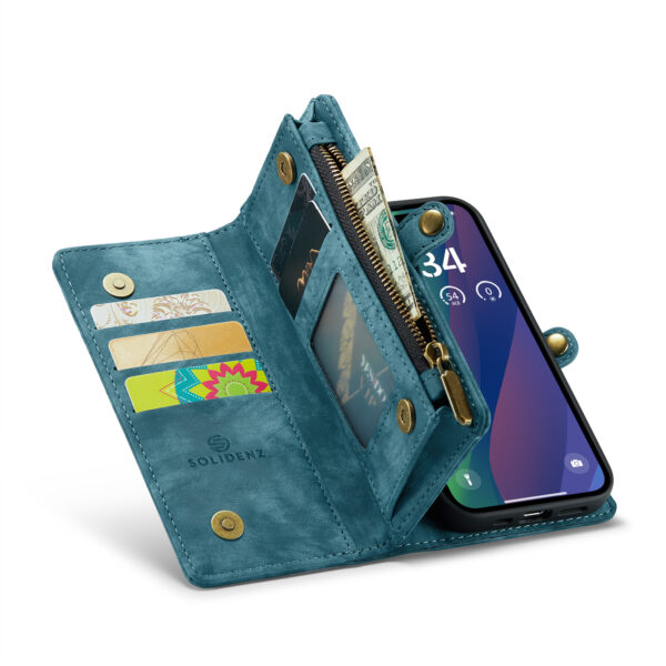 Solidenz Urban Wallet iPhone Air hoesje - Blauw - Afbeelding 4