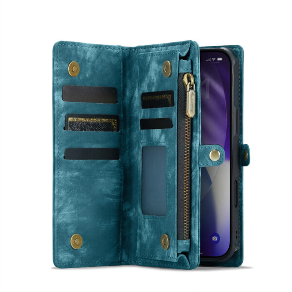 Solidenz Urban Wallet iPhone Air hoesje - Blauw - Afbeelding 6
