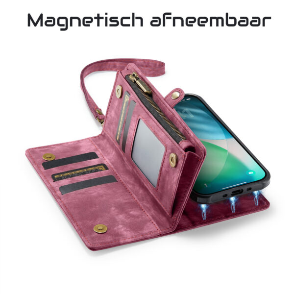 Solidenz Urban Wallet iPhone Air hoesje - Rood - Afbeelding 7