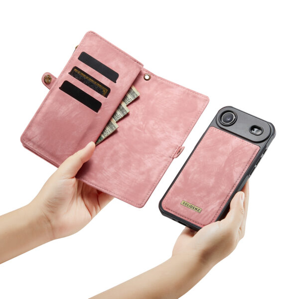 Solidenz Urban Wallet iPhone Air hoesje - Roze - Afbeelding 12