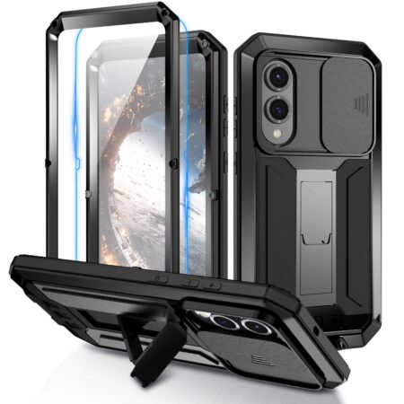 Dustproof metal case Samsung Galaxy S25 Edge – Black