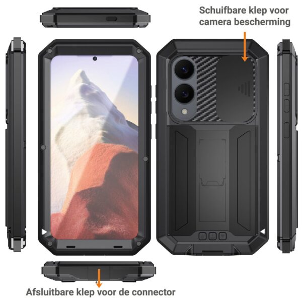 Dustproof metal case Samsung Galaxy S25 Edge - Black - Image 2