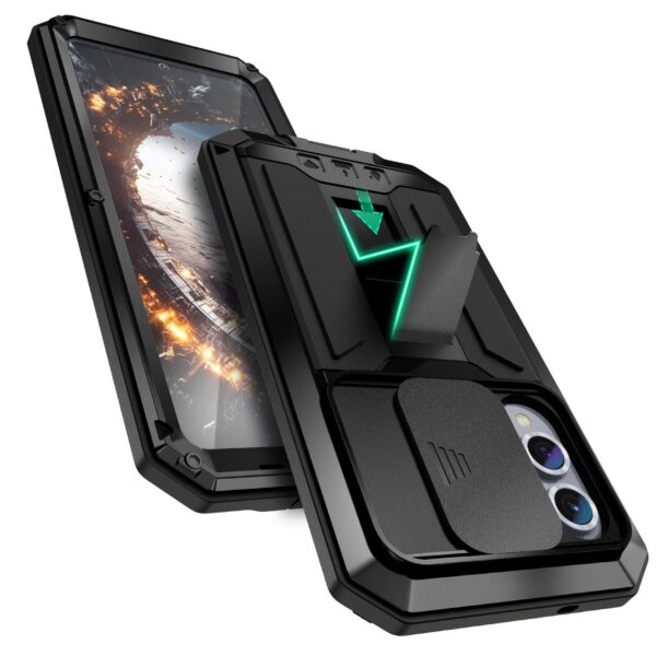 Dustproof metal case Samsung Galaxy S25 Edge - Black - Image 3