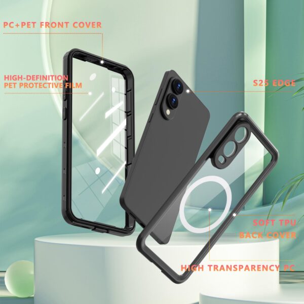 Turtle Shift Fully waterproof and dustproof case Samsung Galaxy S25 Edge - MagSafe - Image 4