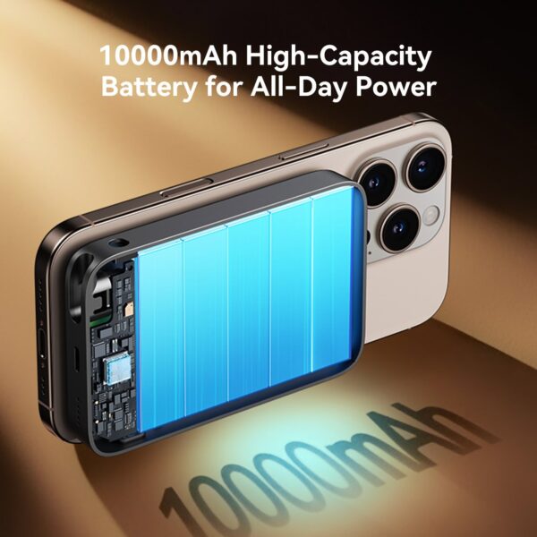 Joyroom 10000mAh powerbank – 22.5W snelladen – magnetisch – kabel ingebouwd - Afbeelding 3