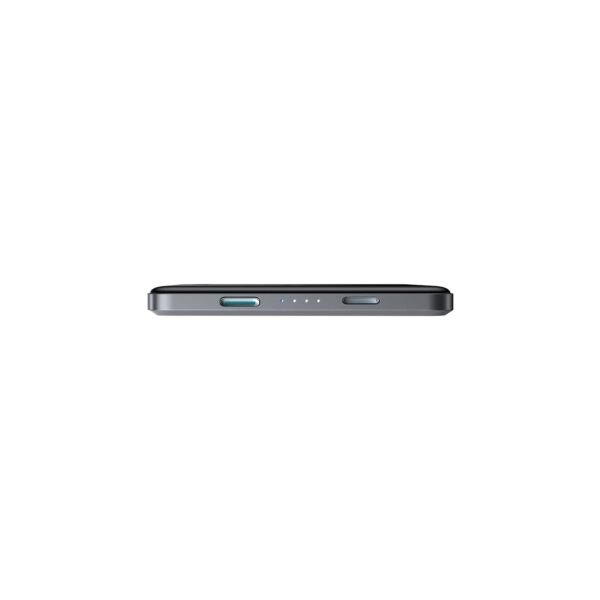 Joyroom 20W Ultra-Slim Metalen Power Bank - Magsafe en draadloos - 5000 mAh Inclusief 60W USB-C Kabel - Space Grey - Afbeelding 13