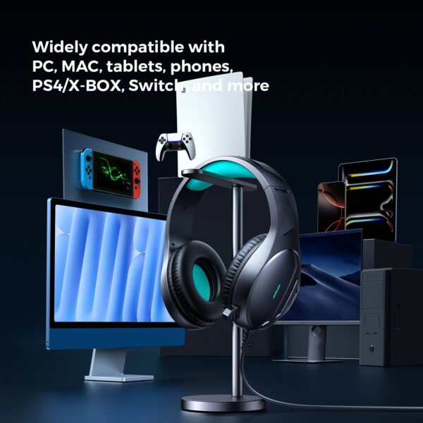 Joyroom JR-HG2 bedraad gaming headset – microfoon – PC/console – 2 m kabel – Zwart - Afbeelding 10