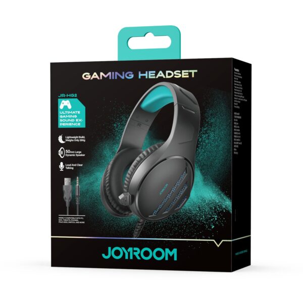 Joyroom JR-HG2 bedraad gaming headset – microfoon – PC/console – 2 m kabel – Zwart - Afbeelding 11