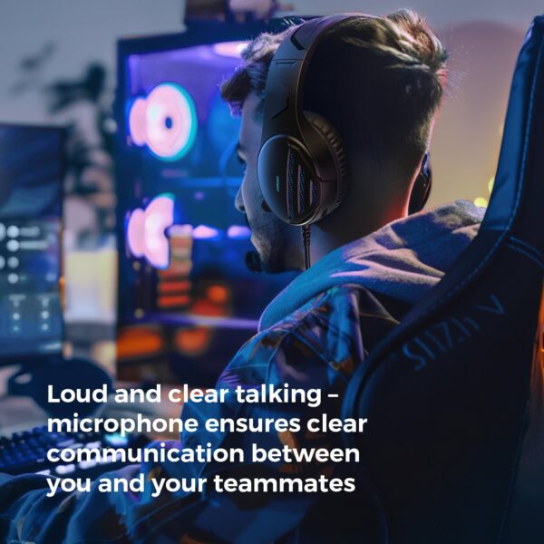 Joyroom JR-HG2 bedraad gaming headset – microfoon – PC/console – 2 m kabel – Zwart - Afbeelding 9