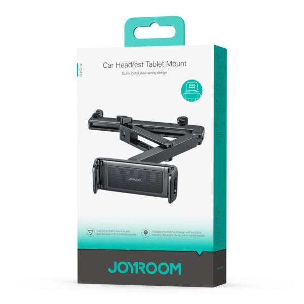 Joyroom tablet/telefoon houder hoofdsteun – 70–158 mm – Zwart - Afbeelding 10