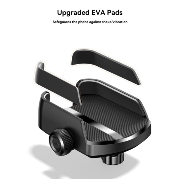 Joyroom telefoonhouder stuur – EVA anti‑slip – 4,7–7" – Zwart - Afbeelding 8