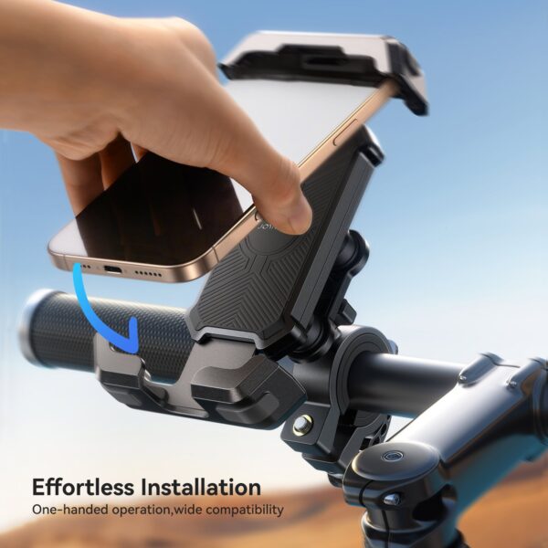 Joyroom telefoonhouder stuur – voor 4,7–7" – Zwart - Afbeelding 8