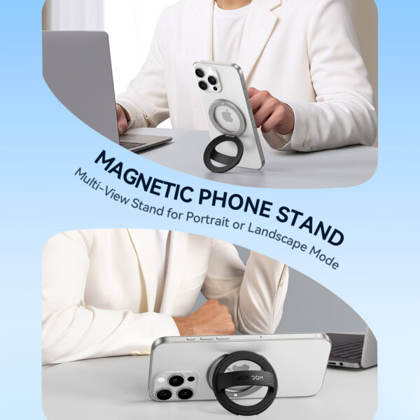 Joyroom - Magnetic ring holder for smartphone - Black - Image 5