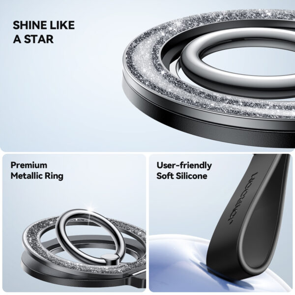 Joyroom - Magnetic ring holder - Black - Image 7