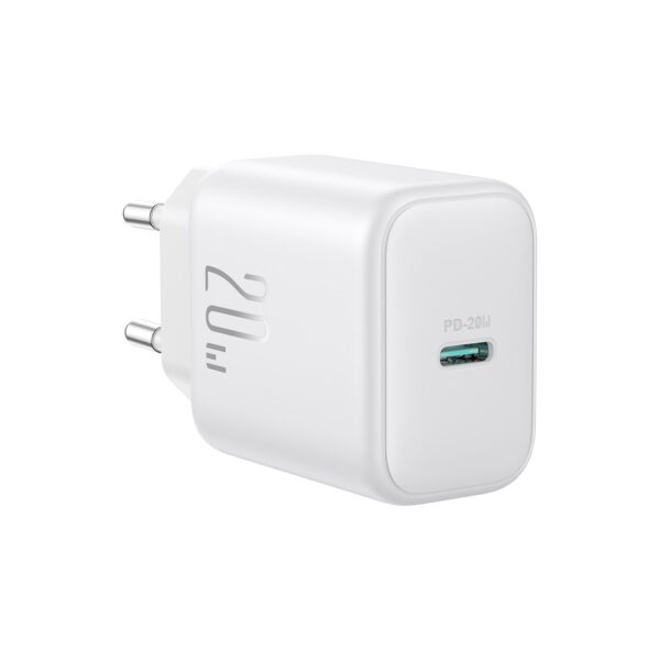 Joyroom – USB‑C PD 20W snellader + USB‑C naar Lightning kabel 1 meter – Wit - Afbeelding 2