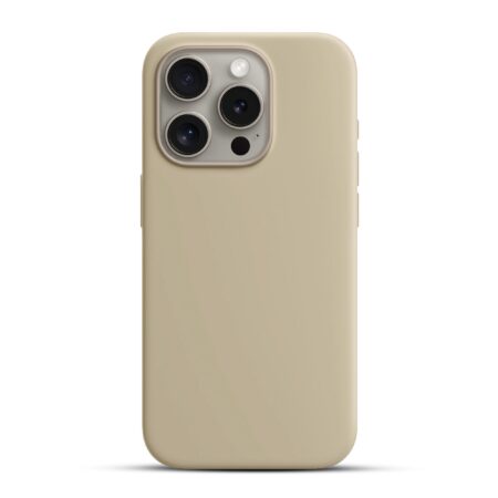 Solidenz Beige Siliconen iPhone 16 Pro Max hoesje met MagSafe – Desert Sand