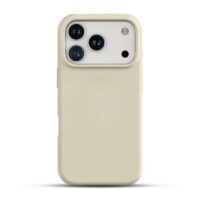 Solidenz Beige Silicone iPhone 17 Pro Max case with MagSafe – Desert Sand