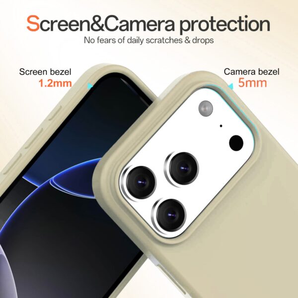 Solidenz Beige Siliconen iPhone 17 Pro hoesje met MagSafe - Desert Sand - Afbeelding 3