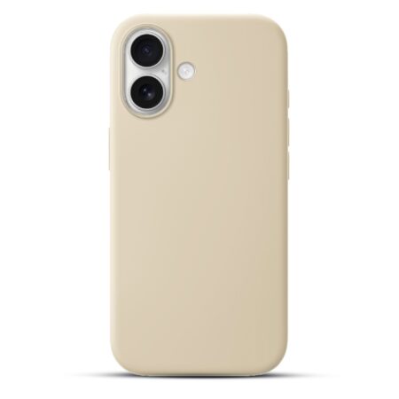 Solidenz Beige Siliconen iPhone 17 hoesje met MagSafe – Desert Sand
