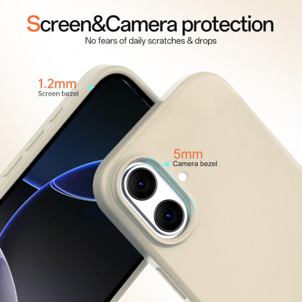 Solidenz Beige Siliconen iPhone 16 hoesje met MagSafe - Desert Sand - Afbeelding 3
