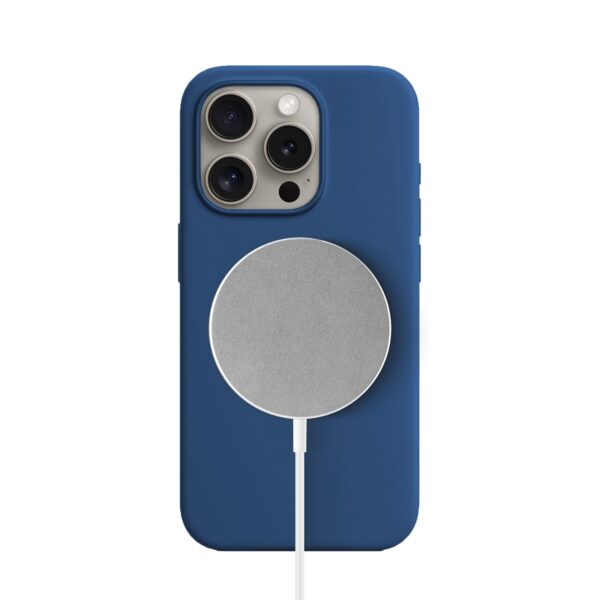 Solidenz Blauw Siliconen iPhone 15 Pro Max hoesje met MagSafe - Navy Blue - Afbeelding 2