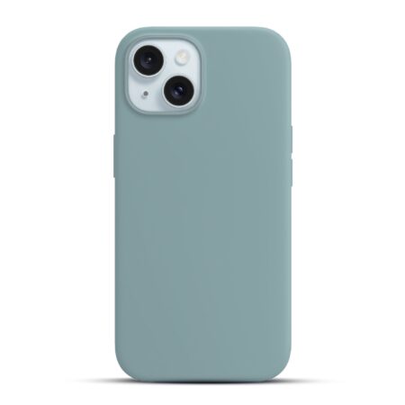 Solidenz Blauw Siliconen iPhone 15 hoesje met MagSafe – Sierra Blue