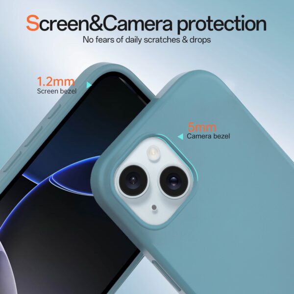 Solidenz Blauw Siliconen iPhone 15 hoesje met MagSafe - Sierra Blue - Afbeelding 3