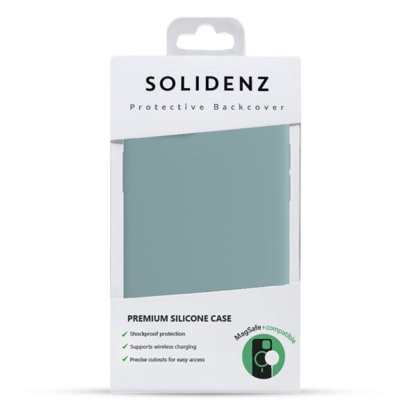 Solidenz Blauw Siliconen iPhone 15 hoesje met MagSafe - Sierra Blue - Afbeelding 7