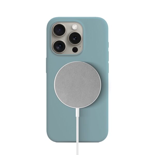 Solidenz Blauw Siliconen iPhone 16 Pro Max hoesje met MagSafe - Sierra Blue - Afbeelding 2