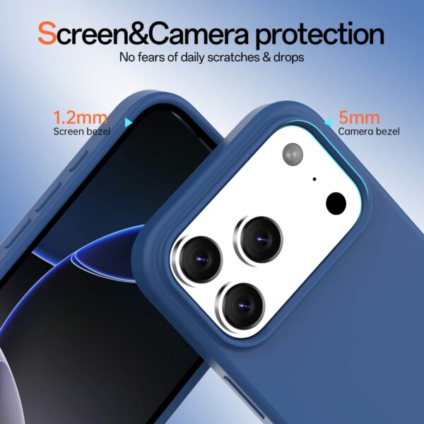 Solidenz Blauw Siliconen iPhone 17 Pro hoesje met MagSafe - Navy Blue - Afbeelding 3