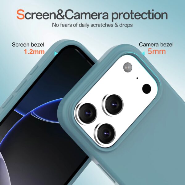 Solidenz Blauw Siliconen iPhone 17 Pro hoesje met MagSafe - Sierra Blue - Afbeelding 2