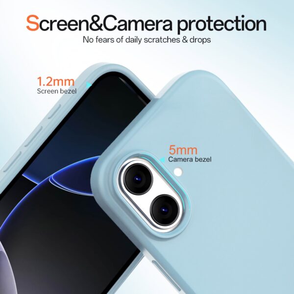 Solidenz Blauw Siliconen iPhone 16 hoesje met MagSafe - Sierra Blue - Afbeelding 3
