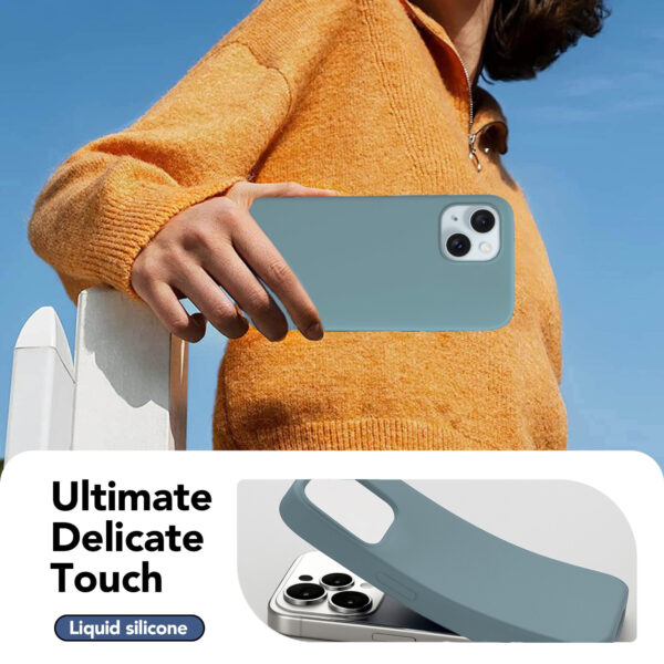 Solidenz Blauw Siliconen iPhone Air hoesje met MagSafe - Sierra Blue - Afbeelding 4