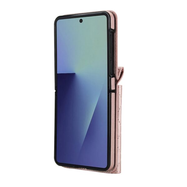 Fashion Portemonnee hoesje met koord Samsung Galaxy Z Flip 7 - Roségoud - Afbeelding 8