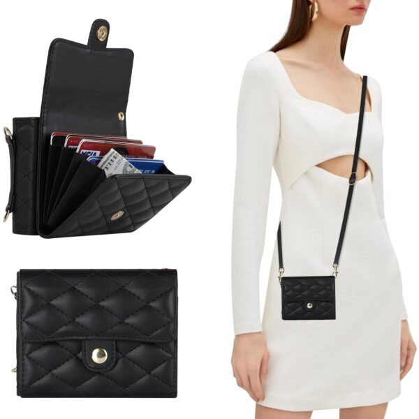 Fashion Portemonnee hoesje met koord Samsung Galaxy Z Flip 7 - Zwart - Afbeelding 2