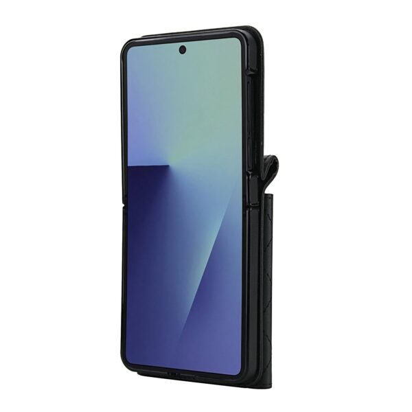 Fashion Portemonnee hoesje met koord Samsung Galaxy Z Flip 7 - Zwart - Afbeelding 8