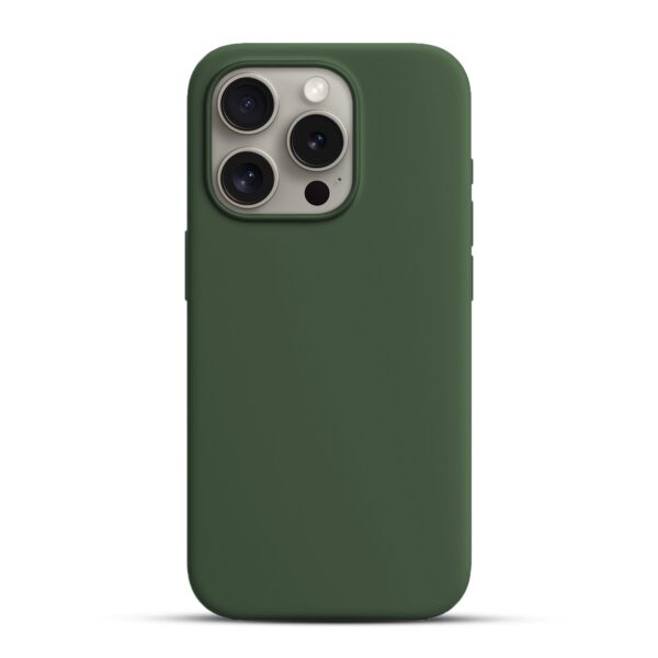 Solidenz Groen Siliconen iPhone 15 Pro Max hoesje met MagSafe - Pine Green