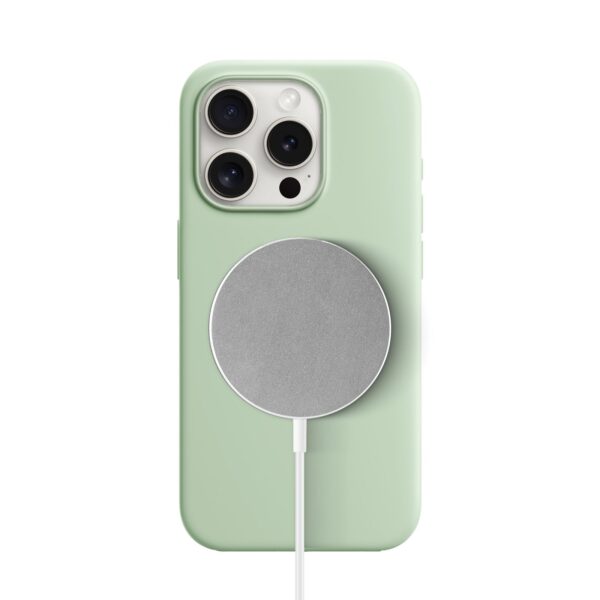 Solidenz Groen Siliconen iPhone 16 Pro Max hoesje met MagSafe - Mint - Afbeelding 2