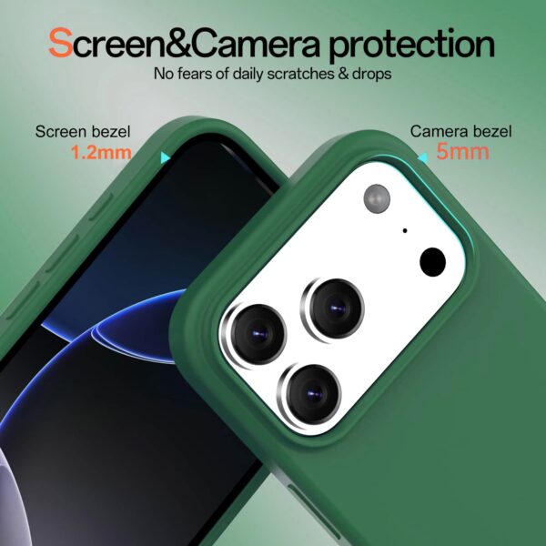 Solidenz Groen Siliconen iPhone 17 Pro hoesje met MagSafe - Pine Green - Afbeelding 3