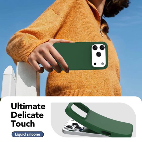 Solidenz Groen Siliconen iPhone 17 Pro hoesje met MagSafe - Pine Green - Afbeelding 4