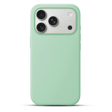 Solidenz Groen Siliconen iPhone 17 Pro Max hoesje met MagSafe – Mint
